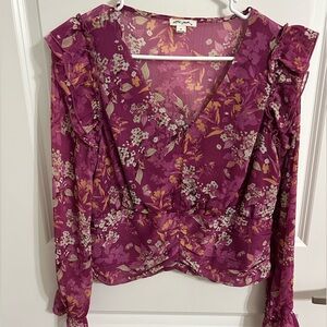 Pink floral top